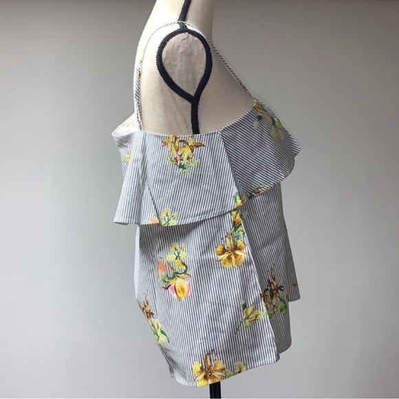 Urban Outfitters Lumiere Floral One Shoulder Long Sleeve Top 4 TOPS Size M & L - Picture 3 of 9